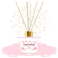 Load image into Gallery viewer, Pink Flowers &#39;Happy Birthday Mum&#39; Reed Diffuser
