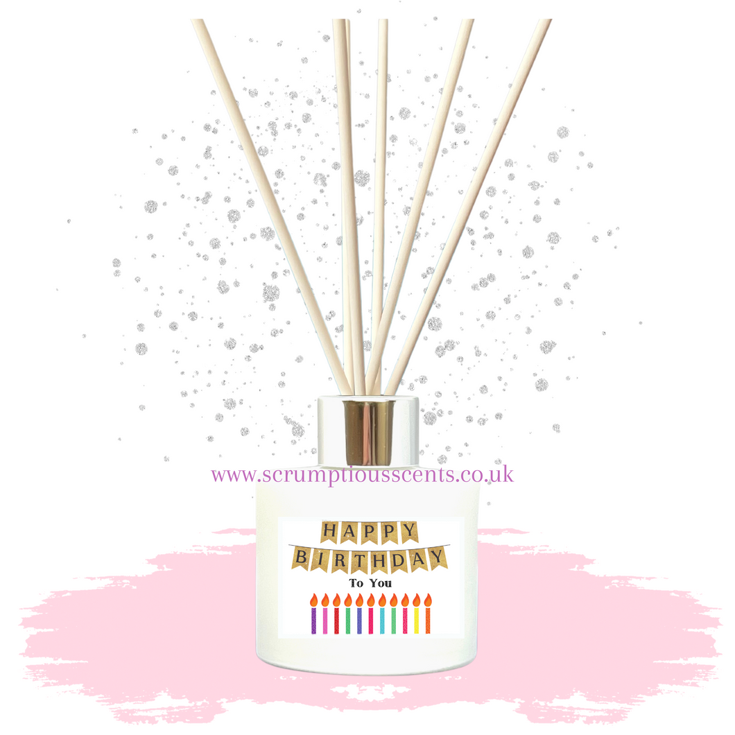 'Birthday Candles' Reed Diffuser