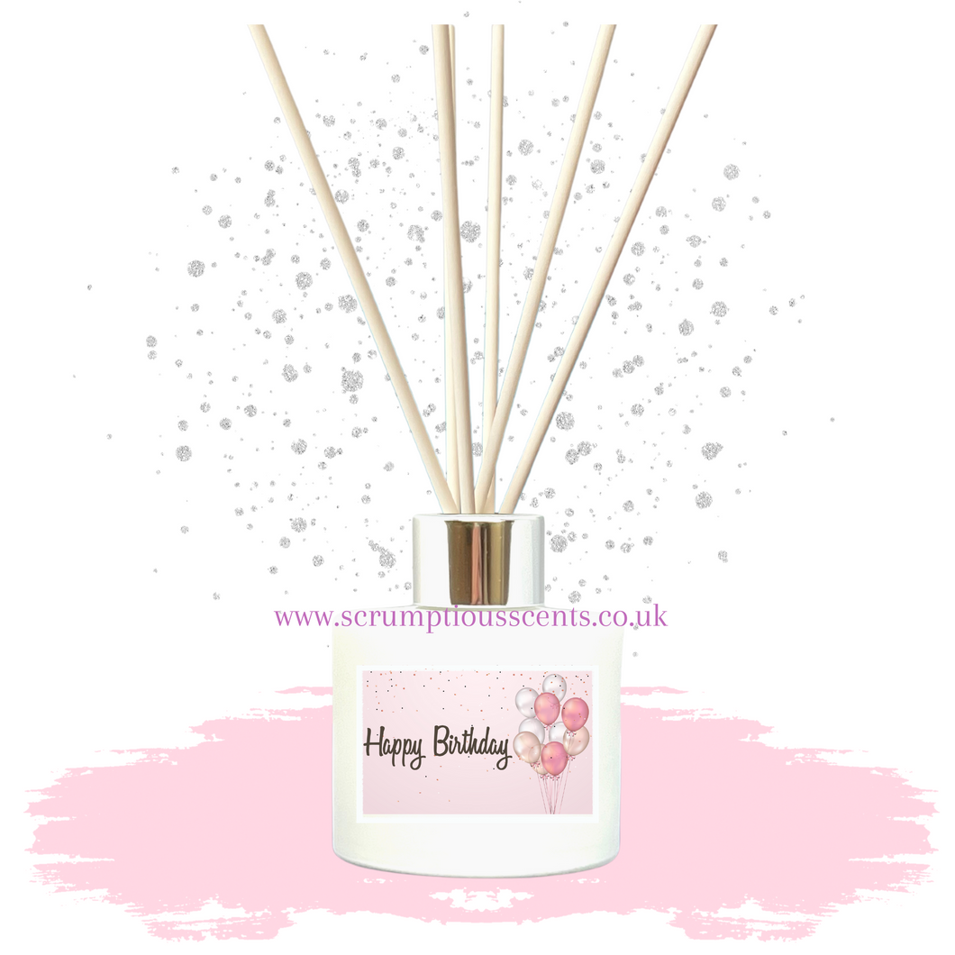 'Pink Balloons Birthday' Reed Diffuser