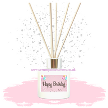 Load image into Gallery viewer, &#39;Pink &amp; Blue Balloons Birthday&#39; Reed Diffuser
