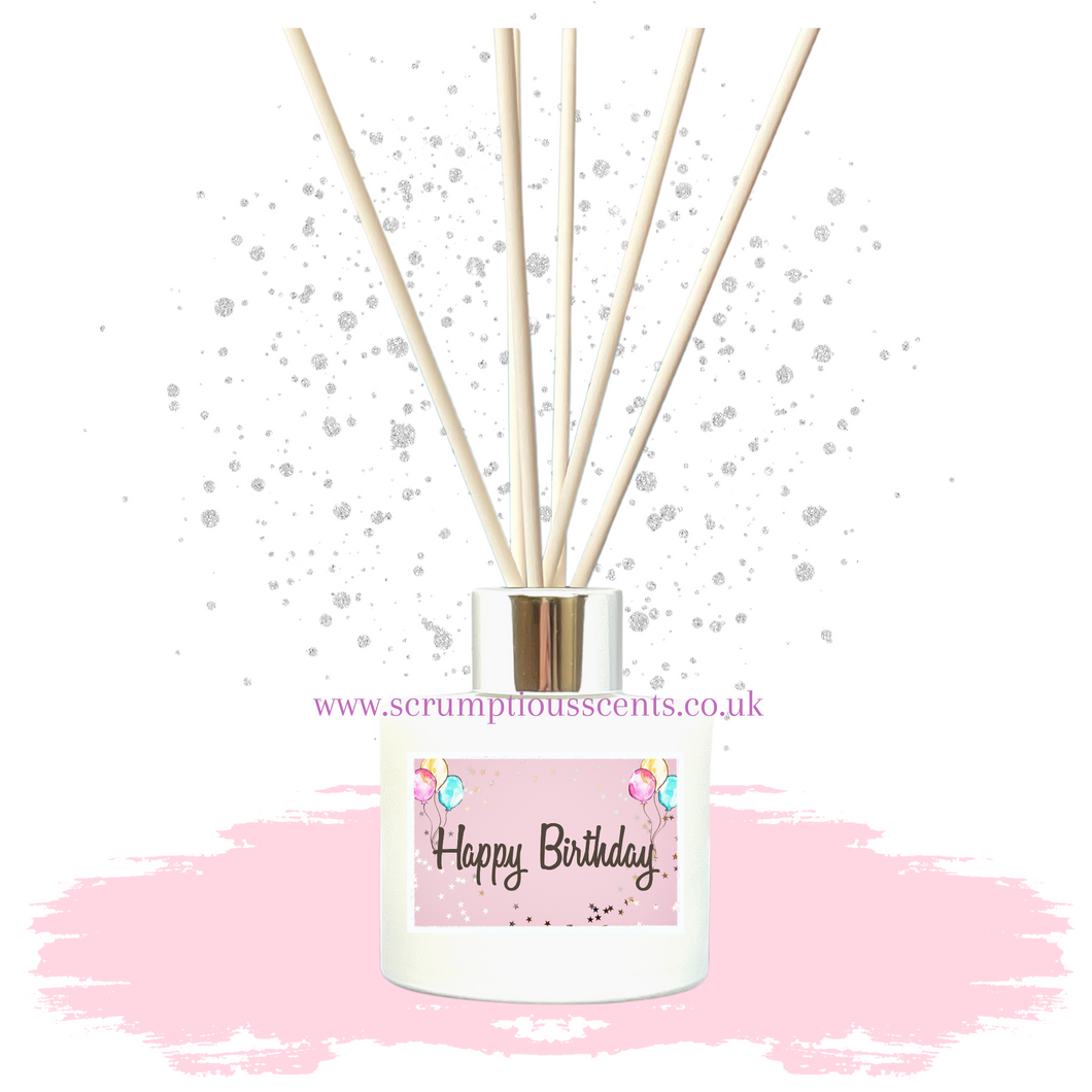 'Pink & Blue Balloons Birthday' Reed Diffuser