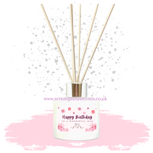 Load image into Gallery viewer, Pink Flowers &#39;Happy Birthday Mum&#39; Reed Diffuser
